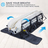 Ez-bed (king) Air Mattress with Frame & Rolling Case, Self Inflatable, Blow Up Bed Auto Shut-off, Comfortable Surface Airbed, Best for Guest,... image 4