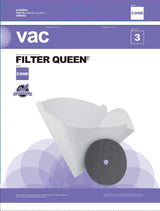 Filter Queen Replacement Canister Vacuum Cleaner Bags, 3-pk