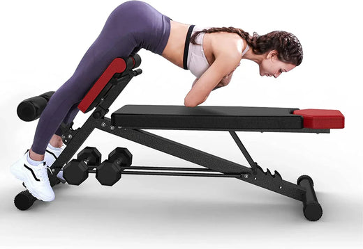 Finer Form Multi-functional Adjustable Weight Bench for Total Body Workout for Home Organization