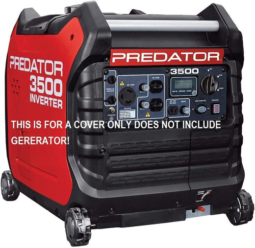 Fits Predator Inverter 3500 Watt Generator Cover (black) Cover Only for Home Projects