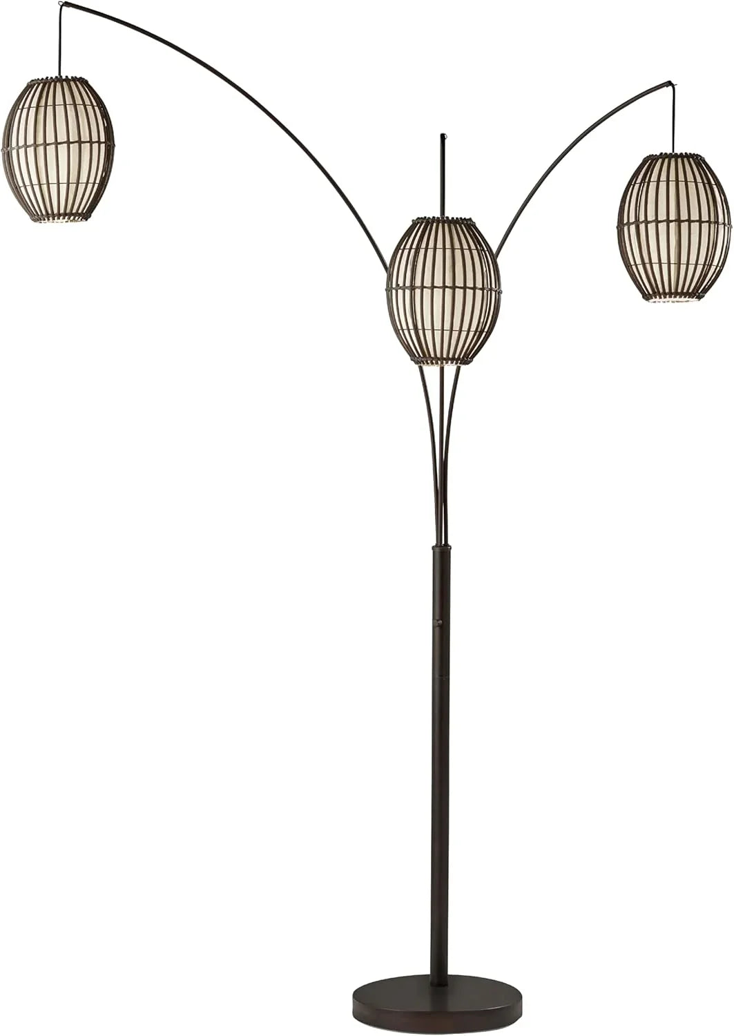 Floor Lamp, Equipped with Three Movable Lampshades and An Adjustable Height Design - Perfect for Decorating Bedrooms, Living Rooms and...