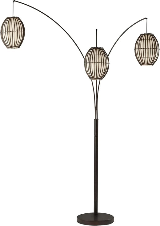 Floor Lamp, Equipped with Three Movable Lampshades and An Adjustable Height Design - Perfect for Decorating Bedrooms, Living Rooms and...