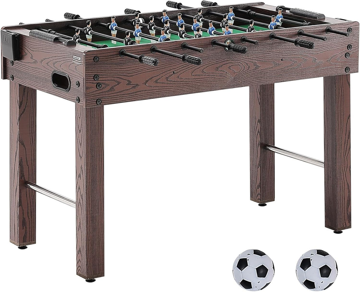 Foldable Flyball Table, Standard Size (42/48/55 Inches), Brown, Made of Plastic, Metal and Wood, Suitable for Two People to Play Flyball...