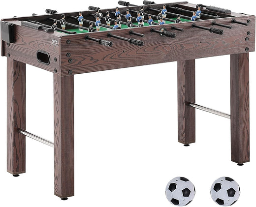Foldable Flyball Table, Standard Size (42/48/55 Inches), Brown, Made of Plastic, Metal and Wood, Suitable for Two People to Play Flyball...