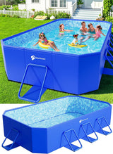 Foldable Pool, Large Non-inflatable Swimming Pool for Kids,adult Collapsible Pools Hard Plastic Shell, Oversized Thickened,portable Folding...