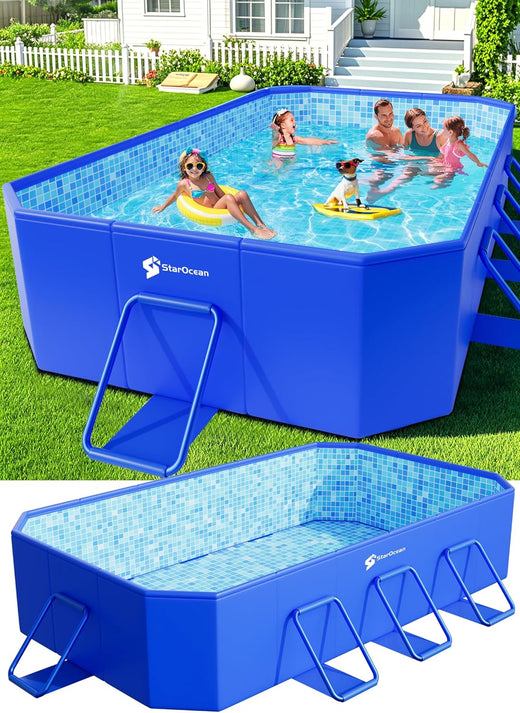 Foldable Pool, Large Non-inflatable Swimming Pool for Kids,adult Collapsible Pools Hard Plastic Shell, Oversized Thickened,portable Folding...
