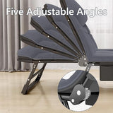 Folding Camping Cot Adults Bed,adult Folding Bed, Rollaway Bed with Mattress for Adults Queen, High Elastic Sponge Five Adjustable Angles... image 3