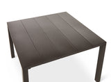FOR LIVING Bracebridge All-Weather Wicker Outdoor Patio Sectional with Woodgrain Steel Table Top, Brown, 3-pc image 3