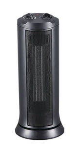 For Living Oscillating Tower Ceramic Space Heater withThermostat, 1500W, Black image 3