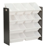 For Living Stain & Rust Resistant Sturdy 12-Bin Organizer, Grey