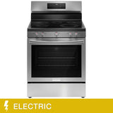 Gallery 30 in 5.3 Cu Ft. Stainless Steel Electric 5-Burner Range with Total Convection for Home Use image 2