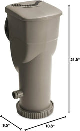 Gallons Per Hour 2 in 1 Filter Pump and Skimmer System with Clamps and 1.5 Inch Hose Fitting for Above Ground Swimming Pools image 3