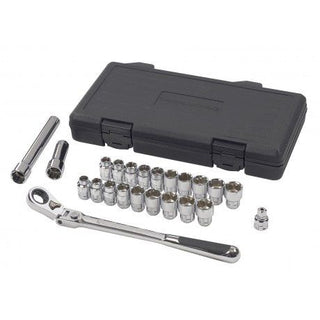 GearWrench Pass-Thru 3/8-in Drive Socket Set 23-pc, SAE/Metric