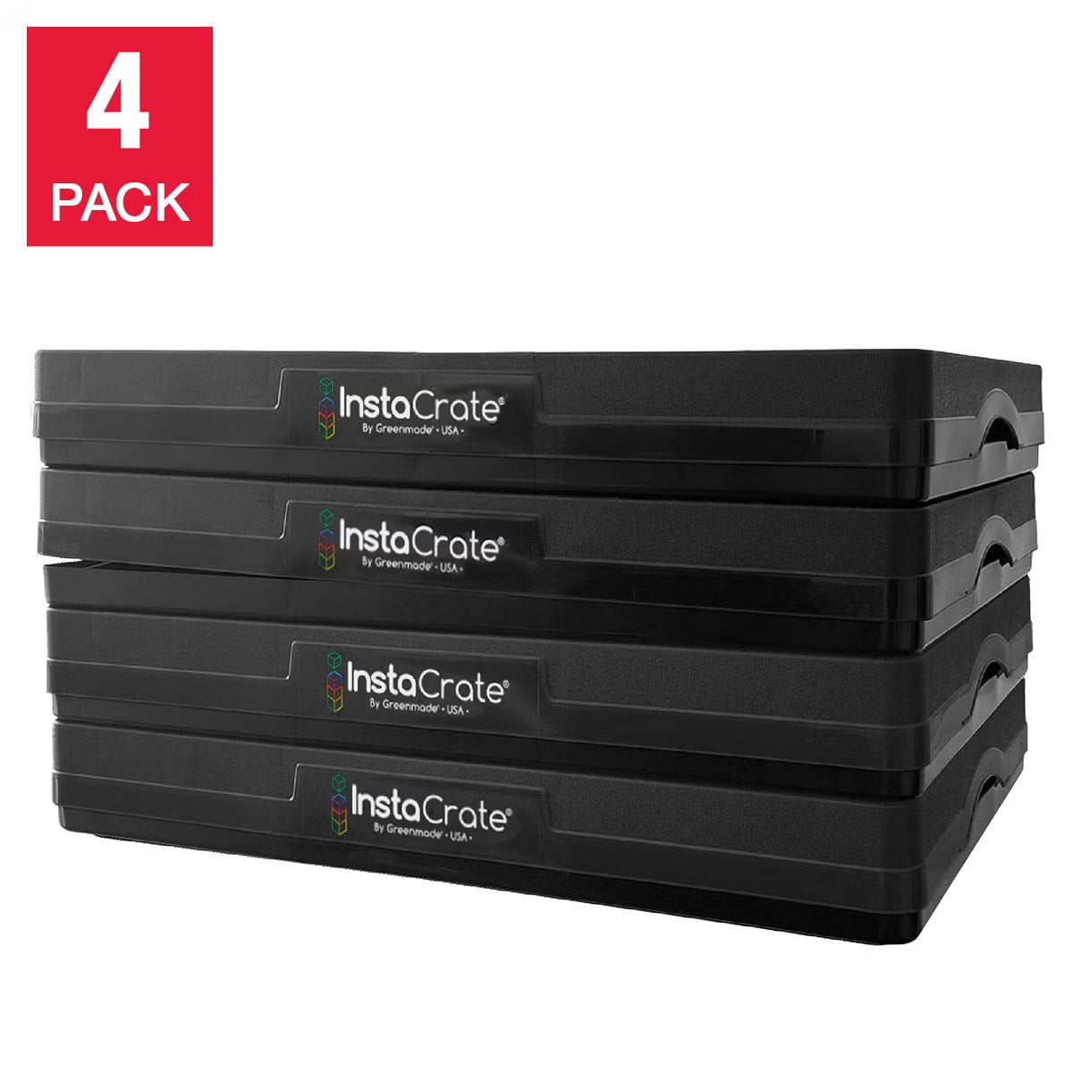 Greenmade InstaCrate Collapsible Storage Bin, 4-pack