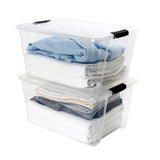 Greenmade InstaView 45 Quart Storage Bin with Latching Lid, 4-pack view 3