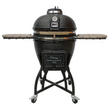 Grills 22 In. Kamado Pro Ceramic Charcoal Grill with Grill Cover for Outdoor Spaces