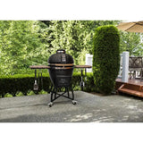 Grills 22 In. Kamado Pro Ceramic Charcoal Grill with Grill Cover for Outdoor Spaces image 3