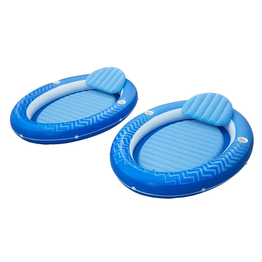 H20go! Comfort Plush Cover Lounge Float, 2 Pack