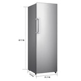 Hisense 10.2 cu. ft. Garage Ready Frost Free Convertible Upright Freezer with Seal Break Handle view 3