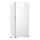 Hisense 21.2 cu. ft. Garage Ready Frost Free Convertible Upright Freezer in White view 4
