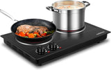 Hot Plate,1800w Ceramic Electric Hot Plate for Cooking, Dual Control Infrared Cooktop, Portable Countertop Burner, Glass Plate Electric... image 4