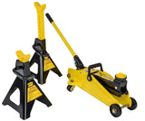 Hydraulic Utility Floor Jack & Stands Heavy Gauge Steel Frames for Home Projects