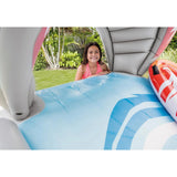 Inflatable Backyard Water Slide with Surf Riders & Electric Air Pump for Home Organization image 4