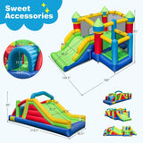 Inflatable Obstacle Course Bounce House, Kids Huge Sectional Bouncy Castle with Dual Slides, Tunnels, Bounce Area, Climbing, Obstacles,... image 4