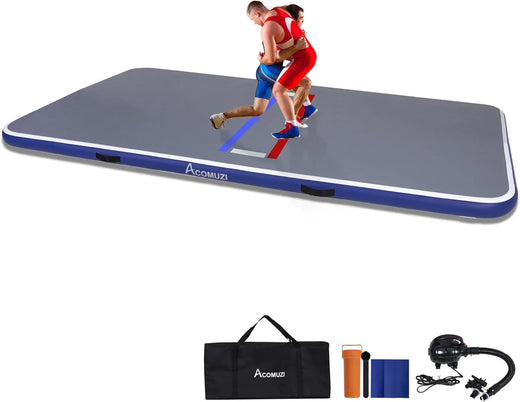 Inflatable Wrestling Mat 10FT/5FT, Portable Jiu Jitsu Mats Wrestling Mat for Home, Outdoor or Indoor Training Mat for Water Yoga, Gymnastics,...