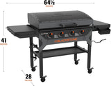 Iron-forged 36" Omnivore Griddle – Premium Powder-coated Steel with Reinforced Hood, Black Finish image 3