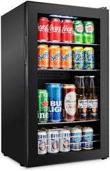 Ivation 101-Bottle Wine Cellar, Freestanding Mini Fridge - Stainless Steel image 3