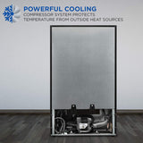 Ivation 101-Bottle Wine Cellar, Freestanding Mini Fridge - Stainless Steel image 5