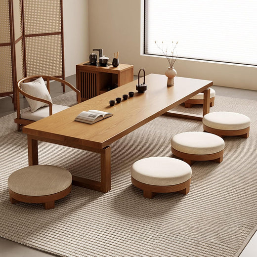 Japanese Tatami Coffee Table,round Wood Coffee Table,wooden Coffee Table Living Room,japanese Floor Table，tea Table,tatami Table,low Table...