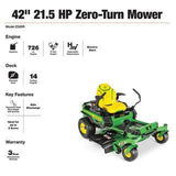 John Deere Z320r 42′′ 21.5 Hp V-twin Zero-turn Riding Mower with Accel Deep Deck for Outdoor Spaces image 2
