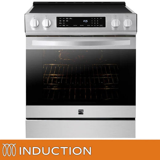 Kenmore 30 In. 5 Cu Ft. Stainless Steel Digital Control Induction Range with True Convection and Air Fry for Home Use
