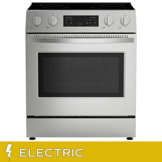 Kenmore 30 In. 5 Cu Ft. Stainless Steel Front Control Electric Range with Air Fry and True Convection for Home Use