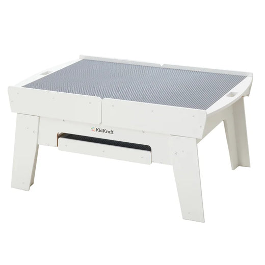 Kidkraft Building Bricks Play N Glow Light-up Table with 210 Bricks for Kids and Family