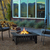 Lafayette Square Wood Burning Fire Pit in Black, 34-in image 6