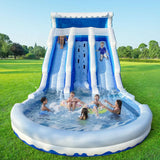 Large Inflatable Water Slide Swimming Pool Play Center, Commercial Grade Lightweight Premium Water Slide Bounce House 20.6x9.5x9.3Ft for Kids... image 4