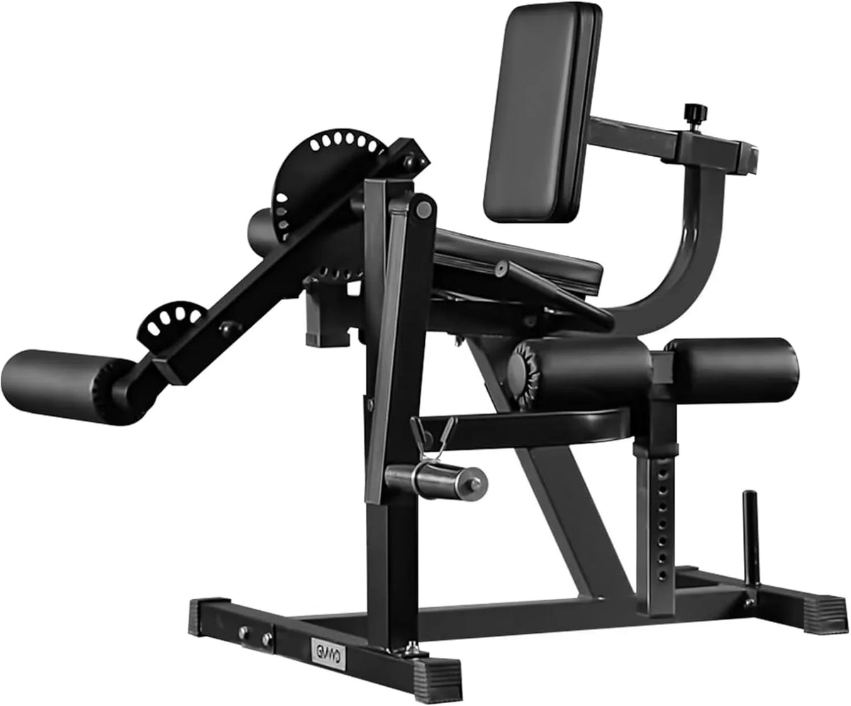 Leg Extension and Curl Machine, Lower Body Special Leg Machine, Adjustable Leg Exercise Bench with Plate Loaded, Leg Rotary Extension for...
