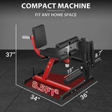 Leg Extension and Curl Machine, Lower Body Special Leg Machine, Adjustable Leg Exercise Bench with Plate Loaded, Leg Rotary Extension for... image 3