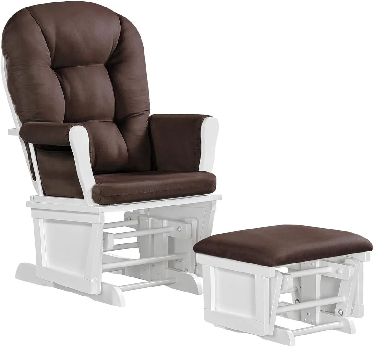 Lennox Furniture Glider Rocker Combo Espresso Beige for Home Organization