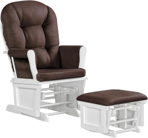 Lennox Furniture Glider Rocker Combo Espresso Beige for Home Organization