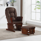 Lennox Furniture Glider Rocker Combo Espresso Beige for Home Organization image 3