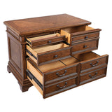 Lewis 66" Desk with Return, Lateral File & 2pc Bookcase view 3