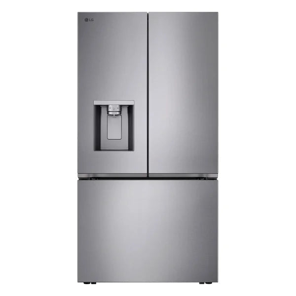 Lg 36 In. 24 Cu Ft. Prime Silver Counter Depth Max French Door Refrigerator with Ice and Water Dispenser for Home Use