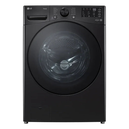 Lg 5.2 Cu Ft. Midnight Black Smart Front Load Washer with Ai Direct Drive for Home Use