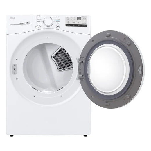 Lg 7.4 Cu Ft. White Electric Dryer with Sensor Dry for Home Use