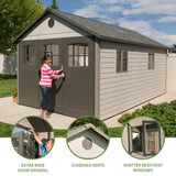 Lifetime Outdoor Storage Shed, 11-ft x 18.5-ft image 4