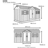 Lifetime Outdoor Storage Shed with Windows, 8-ft x 15-ft image 5